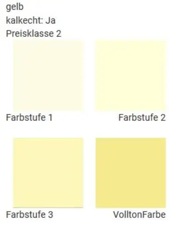  Casanatura Wandfarben in gelb